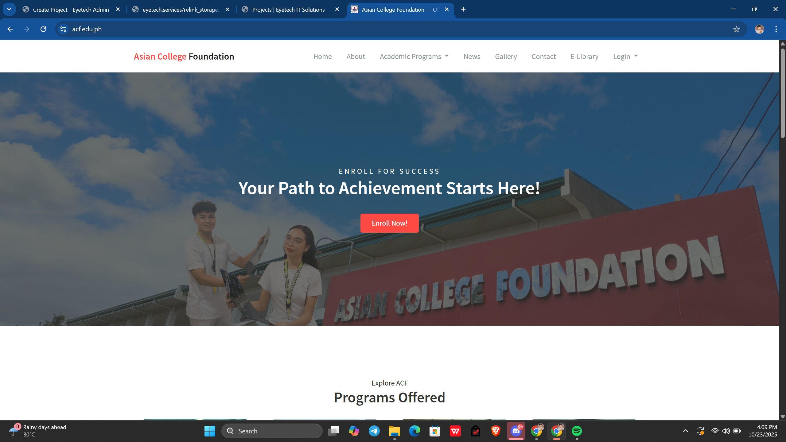 Asian College Foundation Official Website