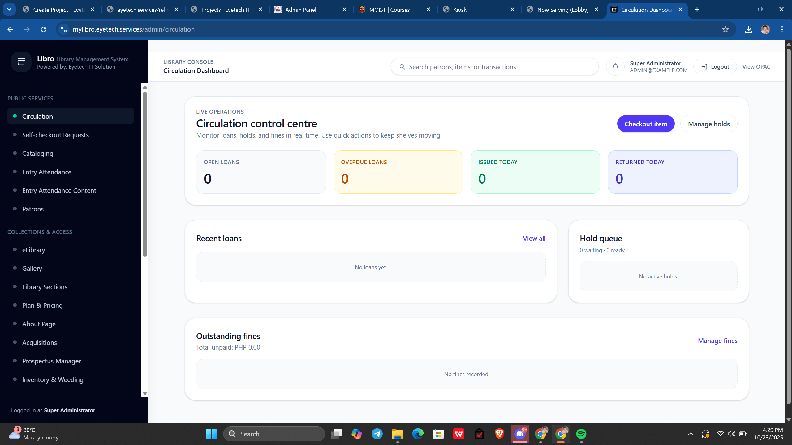 SaaS Libro Library Management System